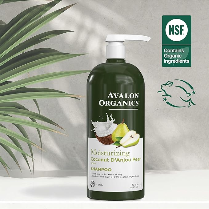 Avalon Organics All Natural Coconut Pear Shampoo, 32 Fl Oz