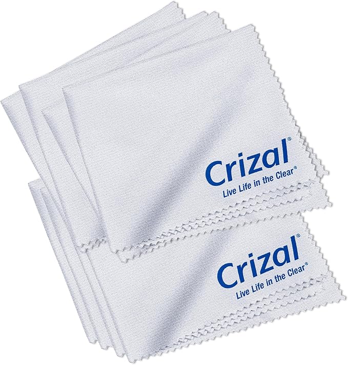 Eyeglass Cleaning Cloths – 8 Pack Premium Microfiber – Designed & Tested for AR-Coated Lenses – Trusted by Optical Professionals