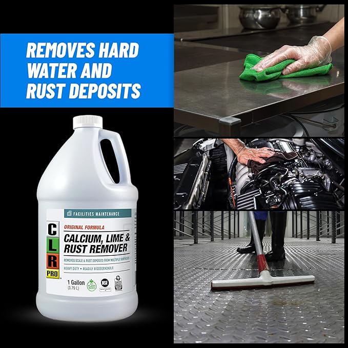CLR PRO Calcium, Lime and Rust Remover, 1 Gallon Bottle