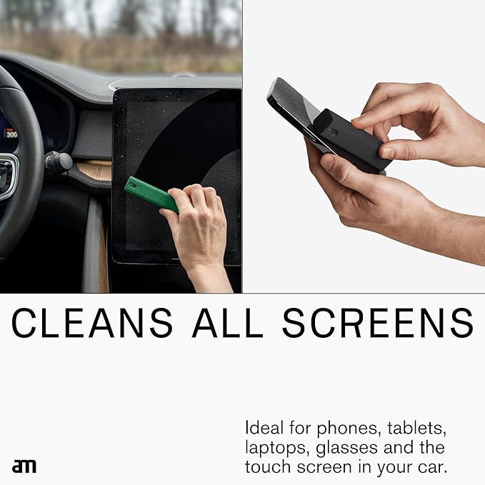 am Screen Cleaner Mist Spray with Microfiber Cloth Around – Alcohol-Free, Streak-Free Screen Cleaning Kit for Smartphones, Tablets, Laptops, Smart TVs & Car Screens, 3 Pack, Keith Haring