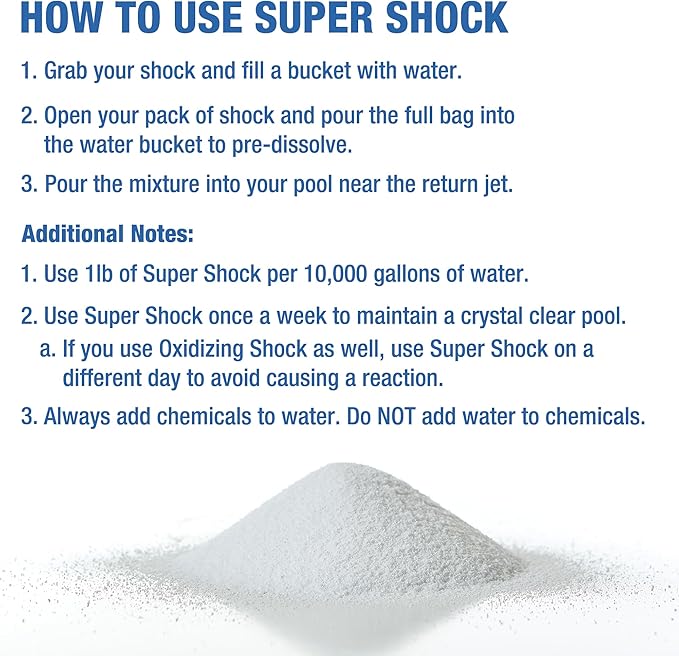 Doheny's Super Pool Shock 12 x 1 Lb Bags