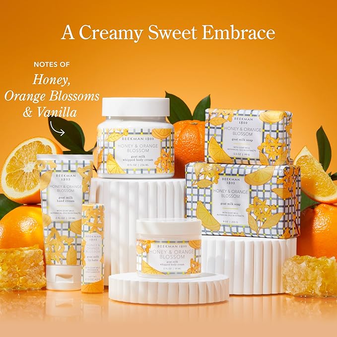 Beekman 1802 Goat Milk Hand Wash – Honey & Orange Blossom – Scented – 12.5 oz – Moisturizing & Gentle – Good for Sensitive Skin – Ready for Use, Pump Inserted