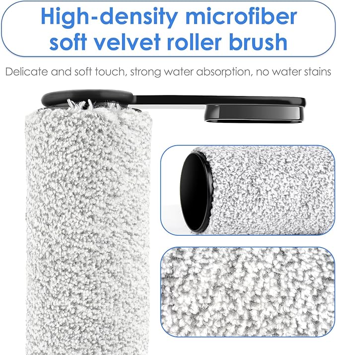 【NOT FOR Version 2, ROLLER HANDLE NOT DETACHABLE】 (3 Pack) ONE S7 PRO Replacement Brush Rollers for Tineco Floor ONE S7 PRO, ONE S6 Smart Cordless Cordless Wet Dry Vacuum Cleaner, Parts Brush Rollers