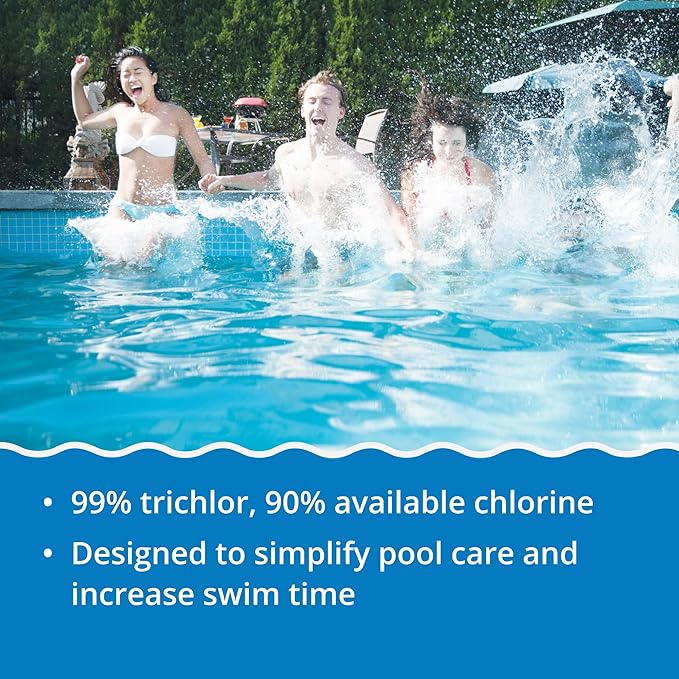 In The Swim 3 inch 5-in-1 Super Multi-Tabs – Swimming Pool Sanitizer – Chlorine - Algaecide - Stabilizer - Clarifier - 9 Pounds