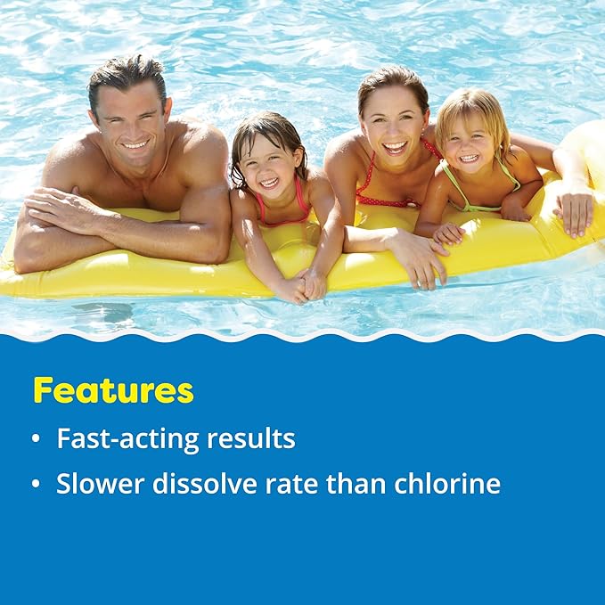 In The Swim 1 Inch Bromine Plus Tablet Sanitizer for Spas, Hot Tubs, or Swimming Pools - Pre-Stabilized, Low Odor, Chlorine Alternative - 8 Pounds