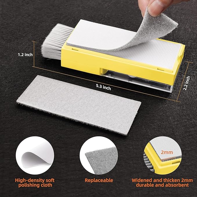 Laptop Screen Keyboard Cleaner Kit, All in 1 Electronics Cleaning Tool for MacBook iPad iPhone Pro Cell Phone, Brush Tool for Tablet, Computer, PC Monitor,TV Camera Lens with Patent, Yellow