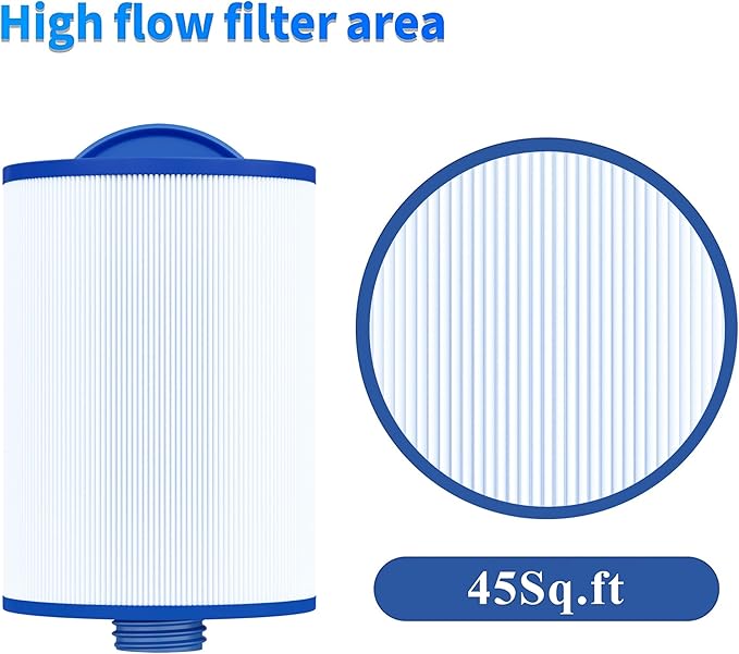 Cryspool® 06008 Filter Compatible with 6CH-940, PWW50P3 (NOT PWW50P4), FC-0359, Viking Spa Hot Tub Filter, 45 Sq. Ft Spa Filter Cartridge, 2 Pack