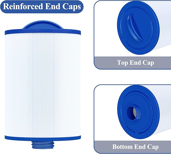 Cryspool® 06008 Filter Compatible with 6CH-940, PWW50P3 (NOT PWW50P4), FC-0359, Viking Spa Hot Tub Filter, 45 Sq. Ft Spa Filter Cartridge, 2 Pack