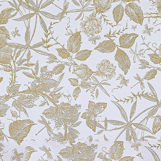 Drawer Liner Contact Paper for Dresser Peel and Stick Wallpaper Sketched Design 15.7x196.8in Self Adhesive Removable Champagne Maroon Rose Floral Butterfly Vintage Cabinet Shelf Renter Friendly