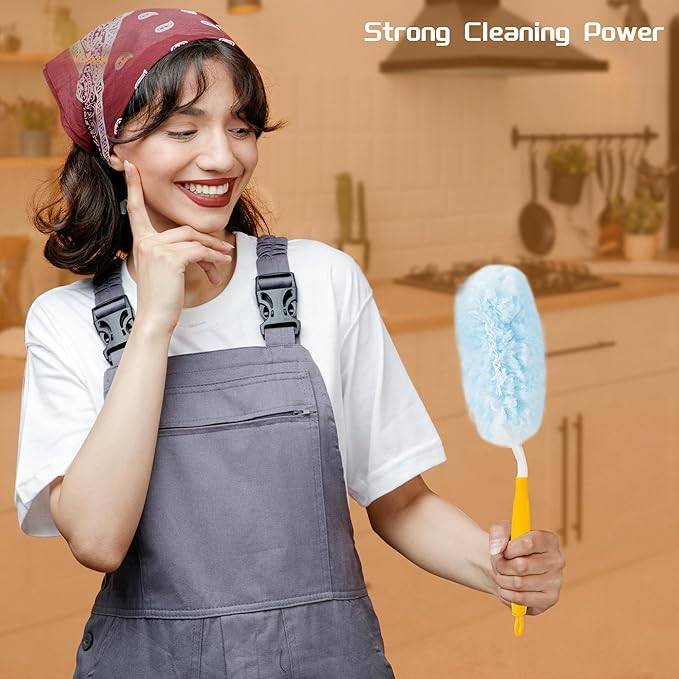 30 Count Disposable Dusters Refills Multi Surface 360° Heavy Duty Duster Refills Compatible with Swiffer Duster Refills