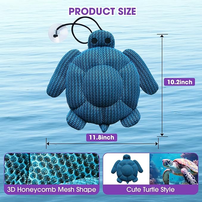 Hot Tub Scum Absorber Accessories for Spa, Turtle Scumbug Skimmer for Hot Tub Pool, Reusable Oil Absorbing Remover Cleaner Sponges for Adults Keeps Your Hot Tub Water Clean