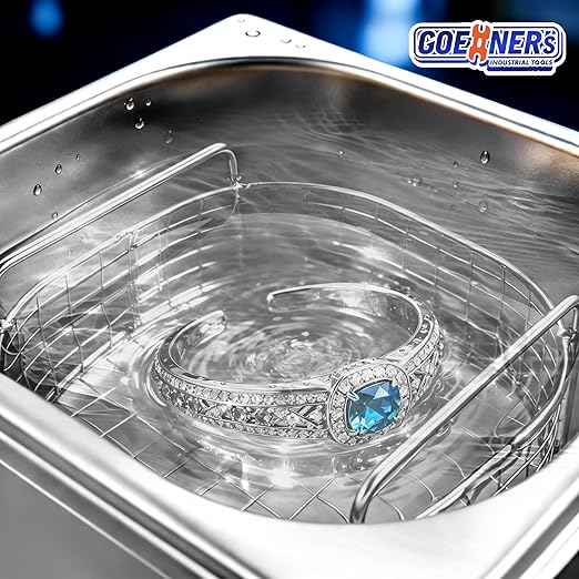 2L Ultrasonic Cleaner, Professional Ultrasonic Cleaner Machine with Timer & Heater, Digital Display & Knob Control, Sonic Cleaning Machine for Parts Labs Jewelry Watch Glasses Cleaning 60W