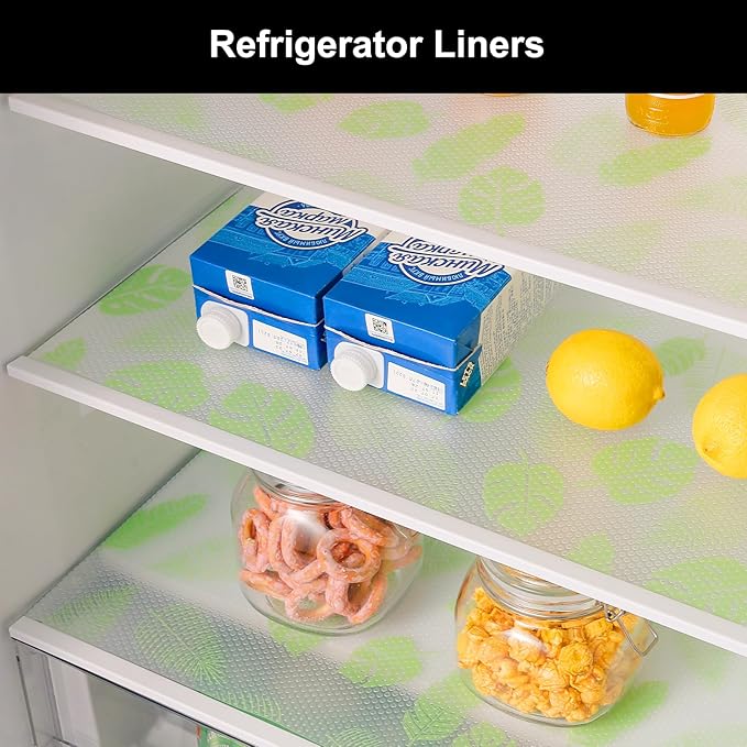 Cooyes Shelf Liner – Premium Non-Adhesive Cabinet & Drawer Liner for Kitchen – Waterproof Shelf Paper with Modern Pattern – Durable EVA Cabinet Mat – Easy to Cut （12" W x 360" L）