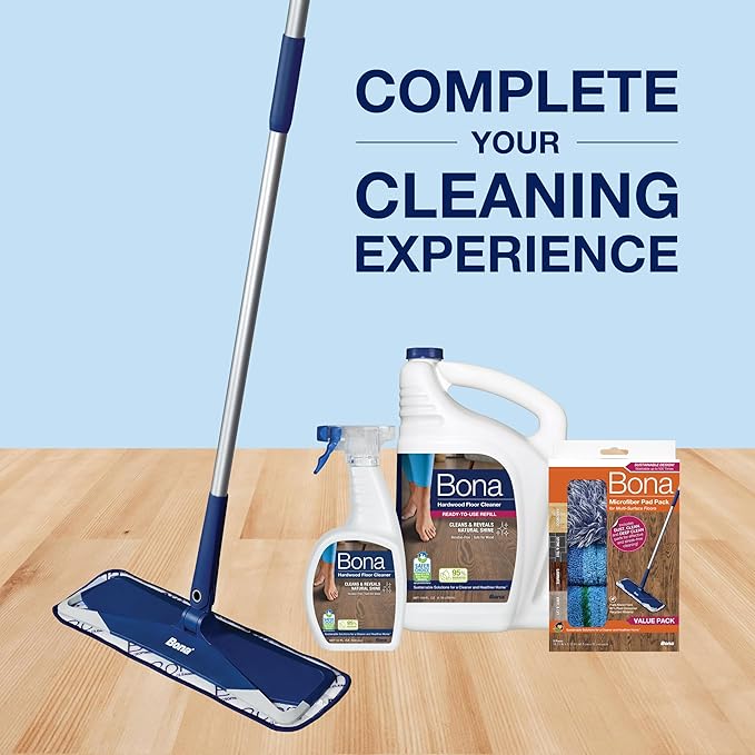 Bona Hardwood Floor Cleaner Spray - 32 fl oz - Unscented - Residue-Free Household Floor Cleaning Solution for Wood Floors (Pack of 2)