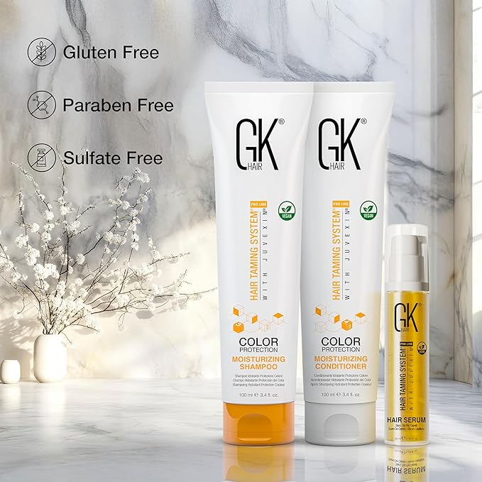 GK HAIR Global Keratin Moisturizing Shampoo and Conditioner Sets (MOISDUO100+S10)