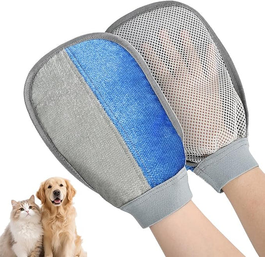 Pet Hair Removal Glove for Dogs & Cats, 2026 Newly Upgraded Electrostatic Animal Hair Removal Glove, Reusable Magic Brush for Clothing, Couch, Bed, Carpet, Car Seat, Furniture
