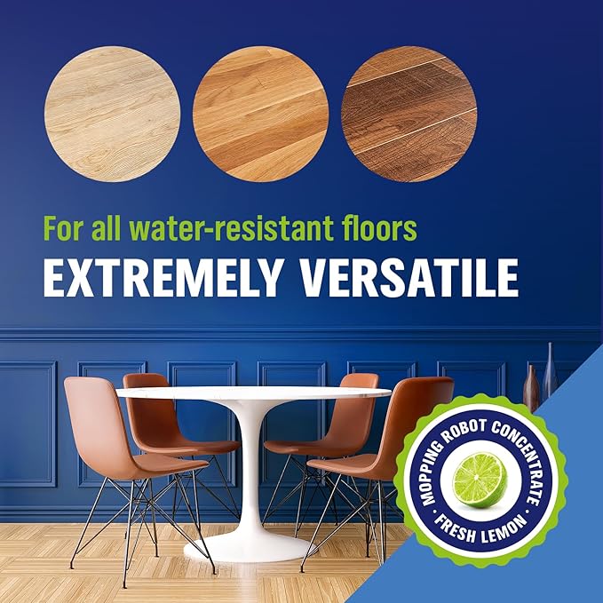 WoldoClean Wood Floor Cleaner for Robot Mops 25.36 fl.oz - pH-Neutral & Streak-Free, Compatible with Roborock, Dreame, Roomba, Tineco, Hardwood & Laminate Concentrate