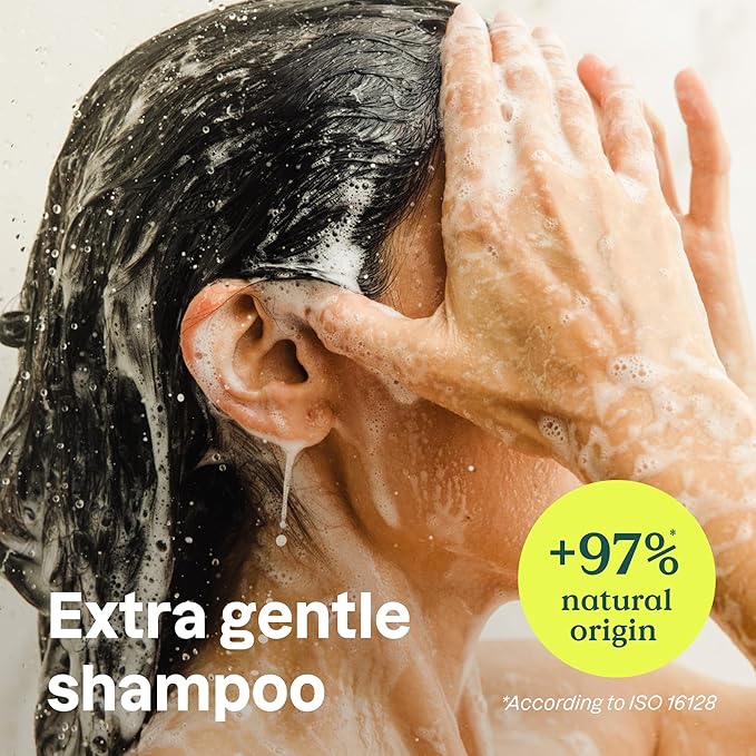 ATTITUDE Extra Gentle Hair Shampoo, EWG Verified, Soothes Dry Scalp, Naturally Derived Ingredients, Vegan and Plant Based, Unscented, 16 Fl Oz, (Pack of 2)