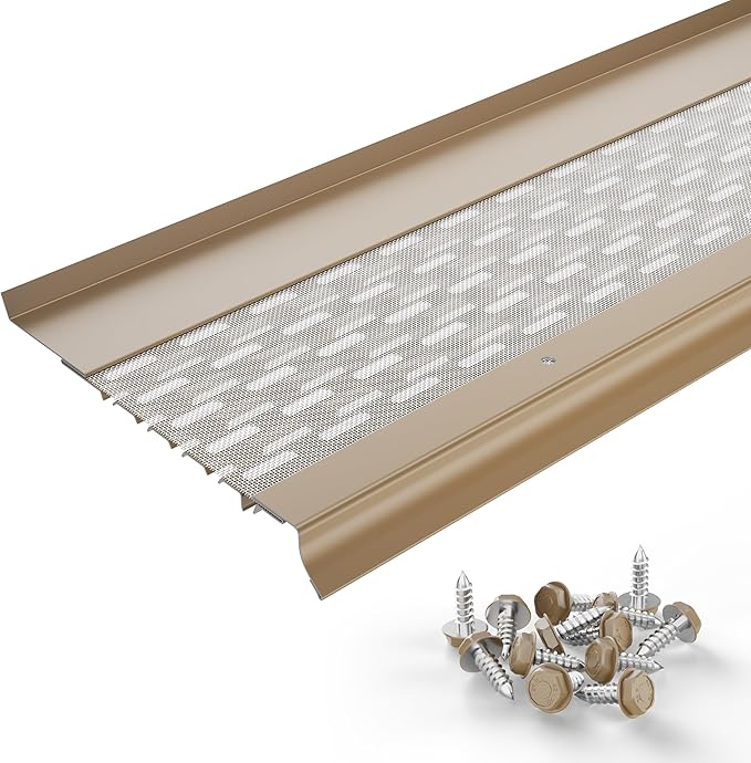 Micromesh 6 inch Gutter Guards Leaf Protection, 50 Feet Wicker, Stainless Steel Mesh, Aluminum Gutter Covers, Contractor Grade Gutter Guard from Manufacturer