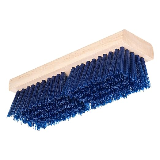 Carlisle FoodService Products 36193P14 Blue Color, 10" Polypropylene Deck Scrub Brush