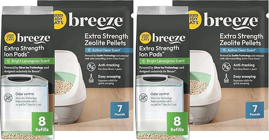 Purina Tidy Cats Breeze Cat Litter Extra Strength Refill Bundle (Pack of 2)