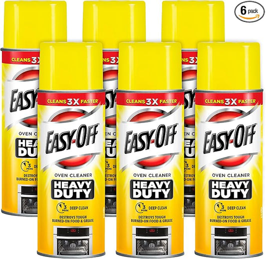 Easy-Off Heavy Duty Oven Cleaner, Regular Scent 87 oz (6 Cans x 14.5 oz)