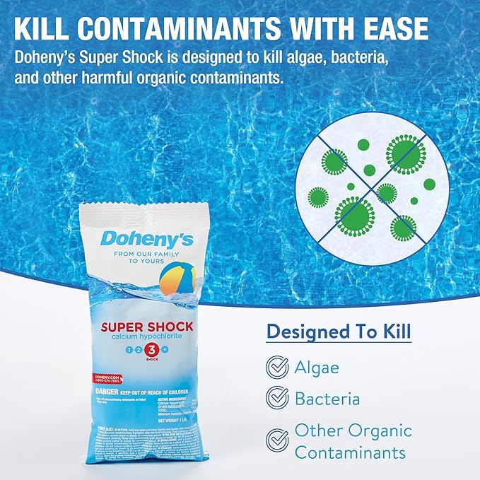 Doheny's Super Pool Shock 12 x 1 Lb Bags