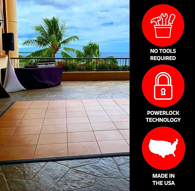 Big Floors Portable Dance Floor Kit, Dance Mat for Practice