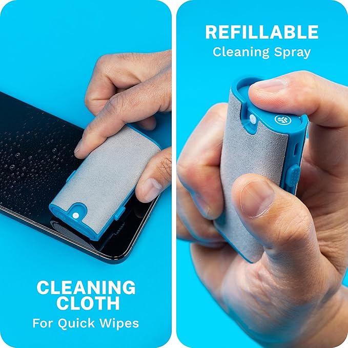 JLab Multipurpose Cleaning Kit for Your Headphones, Earbuds, Keyboard, Mouse/Mice, Microphones, Laptop, Tablet, Cellphone (iPhone or Android), Smart Watch and Electronics, 100% Recyclable Packaging