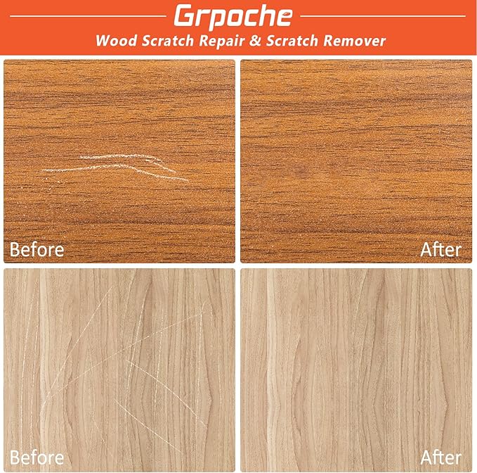 Wood Furniture Repair Kit, 18 Colors Wood Filler Putty, Hardwood Laminate Floor Repair Kit Touch Up Paint Restore Scratch, Cracks, Discoloration for Furniture, Door, Cabinet, Floor, Table Surface