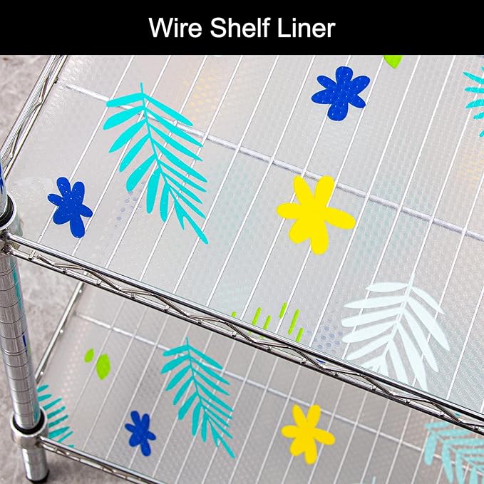 Cooyes Shelf Liner – Premium Non-Adhesive Cabinet & Drawer Liner for Kitchen – Waterproof Shelf Paper with Modern Pattern – Durable EVA Cabinet Mat – Easy to Cut （12" W x 240" L）