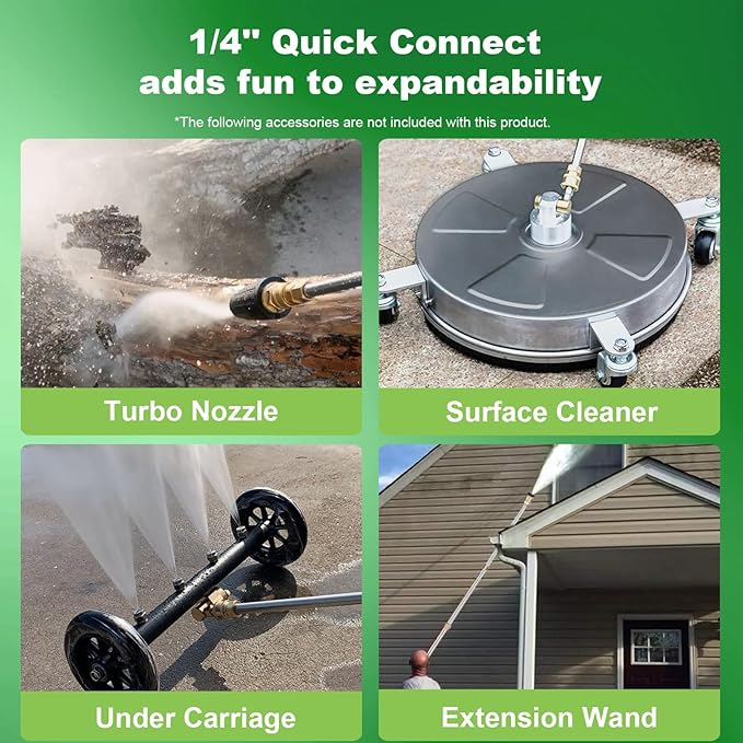 Pressure Washer,MAX 5000 PSI Electric Power Washer, 2000W 4.0 GPM High Pressure Washer, Professional Washer Cleaner, with 4 Nozzles, Soap Bottle and Hose Reel, Best for Cleaning Cars Patio Garden