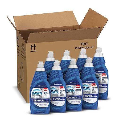 P&G Professional Dawn Heavy Duty Manual Pot and Pan Dish Soap Detergent, 38 fl oz (Case of 8)
