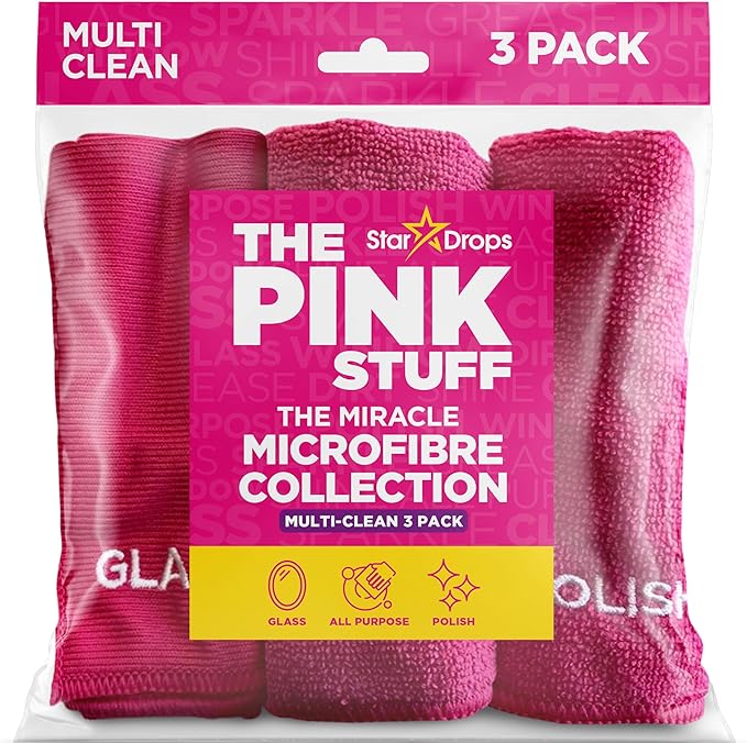 Stardrops – The Pink Stuff – Miracle Microfibre Cloth Collection (Pack of 27)