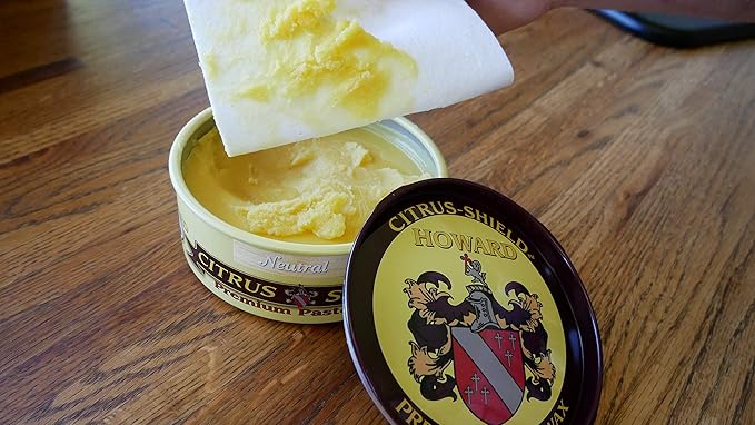 Howard CS0014 Citrus Shield Paste Wax, Wood Furniture Polish, Wood Cleaner, 11-Ounce, Neutral