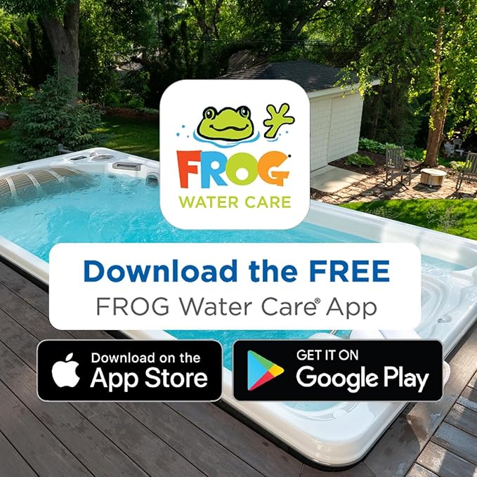 FROG @Ease Replacement SmartChlor Cartridges for use with Swim Spa FROG @Ease Floating System - Swim Spa Sanitizer System Supports Less Chlorine Use - 3 Pack + 4 Maintain