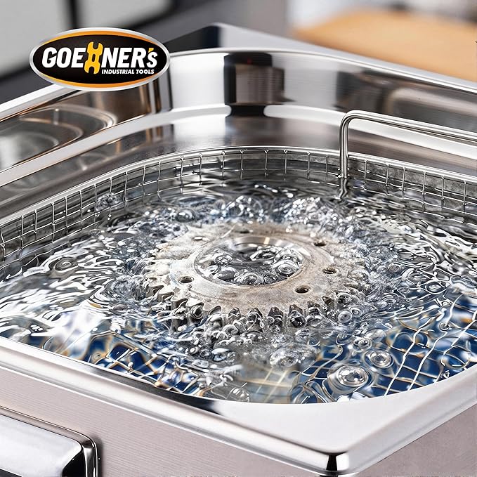 15L Professional Ultrasonic Cleaner Machine with Heater, 360W Ultra Sonic Cleaner with 3 Custom Memories, 99Min Timer & 176°F Temp, 40kHz Stainless Steel Ultrasonic Parts Cleaner for Carburetor, Lab