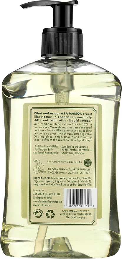 A La Maison, Soap Liquid Rosemary Mint, 16.9 Fl Oz