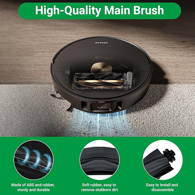 Replacement Kit for Dreame L10s Ultra Gen 2/L10s Pro Ultra Heat/X30 Ultra/D30 Ultra & Mova E30 Ultra, 2 Main Brushes, 4 Filters, 6 Mop Pads & Dust Bags & Scented Tablets & Side Brushes ASIN B0F