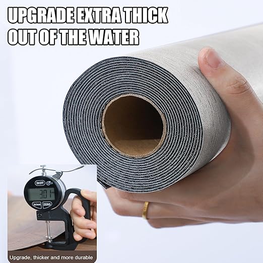 Luxury Thicken Wood Grain Peel and Stick Floor Tiles Self-Adhesive Vinyl Flooring Roll-DIY Easy for Wall and Floor,Hard Surface/Waterproof/Anti Slip (Light Gray Vinyl Flooring, 17.72 "W x 118" L)