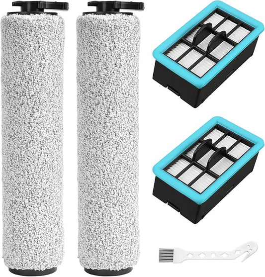 3831 Replacement Brushes and Filters for Bissell Crosswave Hard Floor Expert Vacuum 3831 HF2 3845 3847 3848, for Bissell Crosswave Replacement Parts, Accessory Kit No. B0555, 1637755, 1632973