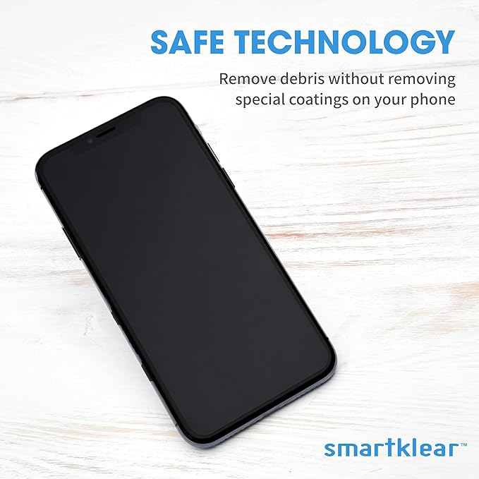 CarbonKlean SmartKlear Smart Phone Screen Cleaner - Compatible with iPhones, Androids, and More - Cleaner with Carbon Microfiber Tech-Lime Green-1 Count (Pack of 1)