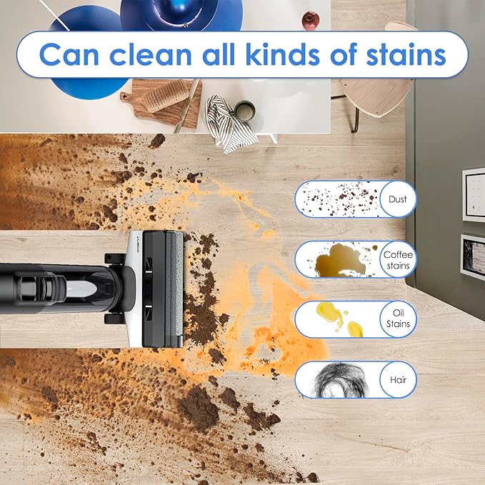 (5 Pieces) Replacement Brush Rollers and HEPA Filters Compatible with Tineco Floor ONE S5/Floor One S5 Pro 2 Smart Cordless Wet Dry Vacuum Cleaner (Note: Not applicable to Floor ONE S5 Combo)