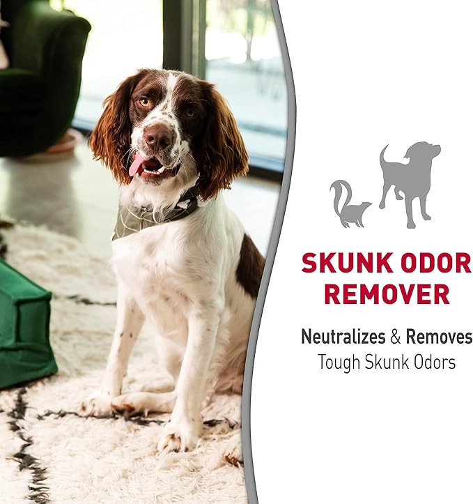 Nature's Miracle Skunk Odor Remover Citrus Scent 32 Oz, Odor Neutralizing Formula (Pack of 2)