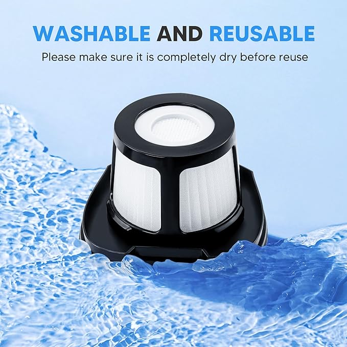 2284W 2390A Vacuum Replacement Filter for Bi-ssell Pet Hair Eraser Filter Hand Vacuum 2390 2389 2579, Compared to Part # 1614212 1614203 1614204 (2 Mesh Filter and 4 Foam Filter)