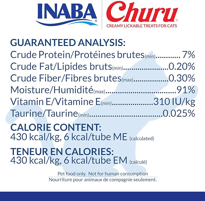 INABA Churu Cat Treats, Lickable, Squeezable Creamy Purée Cat Treat with Green Tea Extract & Taurine, 0.5 Ounces Each Tube, 20 Tubes, Tuna & Seafood Variety Box