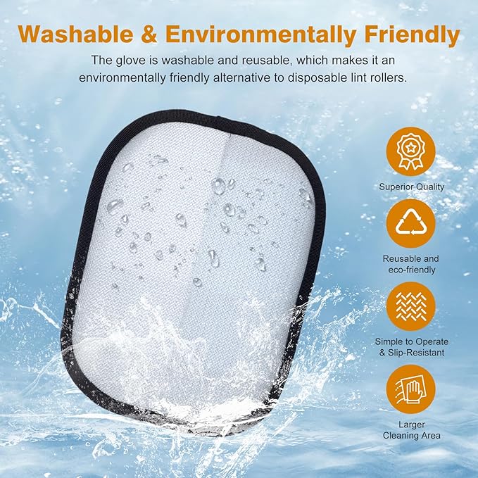 Pet Hair Removal Gloves for Cats and Dogs. The Latest Reusable electrostatic pet Hair Removal Gloves.Pet Hair Removal Tool Suitable for Sofas, Bed Sheets, Clothing, and car Seats（2Pcs ）