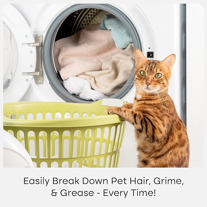 Uproot Clean Laundry Sheets Ultra - 90 Pack - Fragrance-Free: Extra-Large Enzyme-Powered Laundry Detergent Sheets Made in USA - Eliminate Clinging Fur, Pet Odors, & Messy Residue - Up to 180 Loads