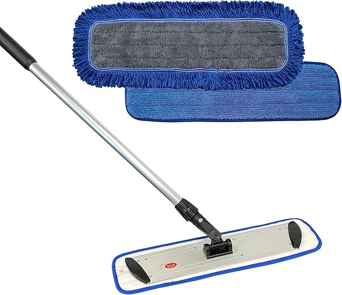 Ultimate Microfiber Mop Kit - Elevate Your Floor Cleaning Game! 48 Inch Kit Blue