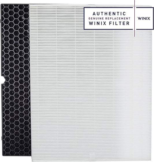 Genuine Winix 116130 Replacement Filter H for 5500-2 Air Purifier , 16.25"L x 12.5"W x 1.5"Th, White